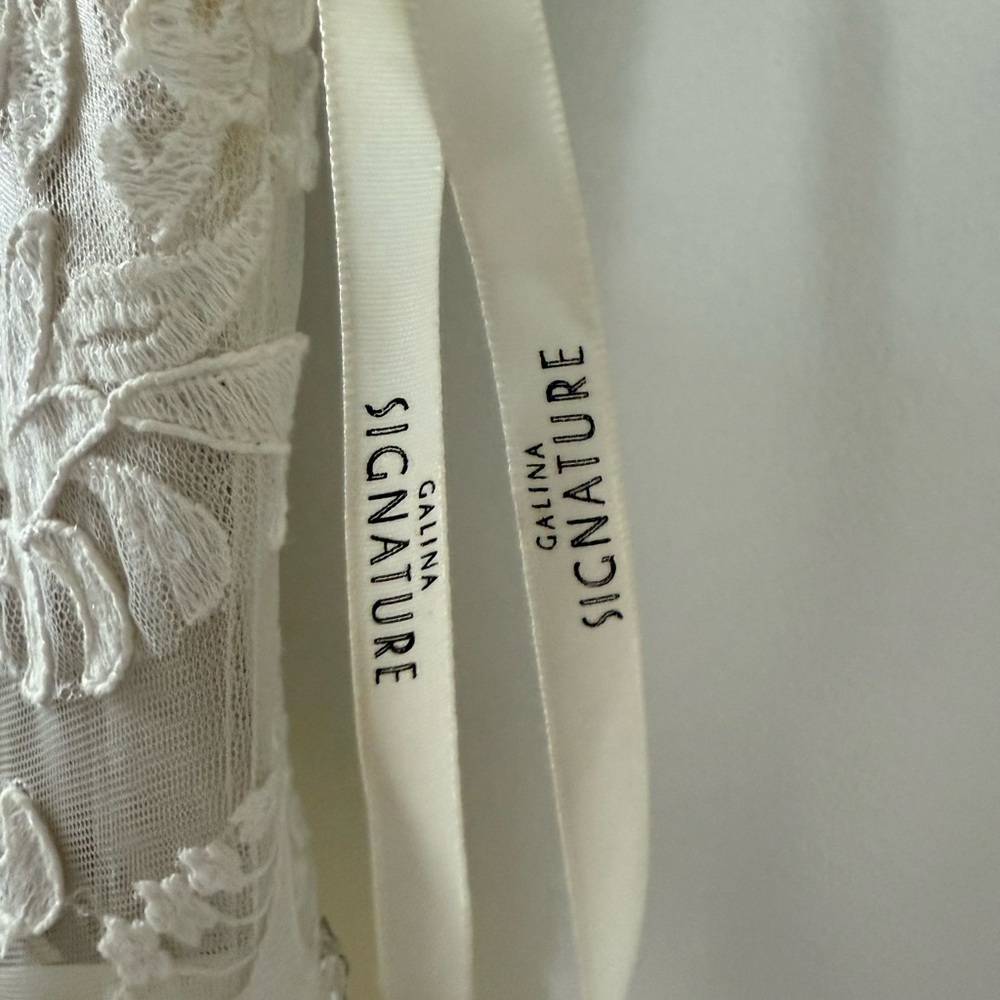 Bridal Dress - Galina Signature, floor length, flowy, lace and crystal detail - Picture 9 of 15